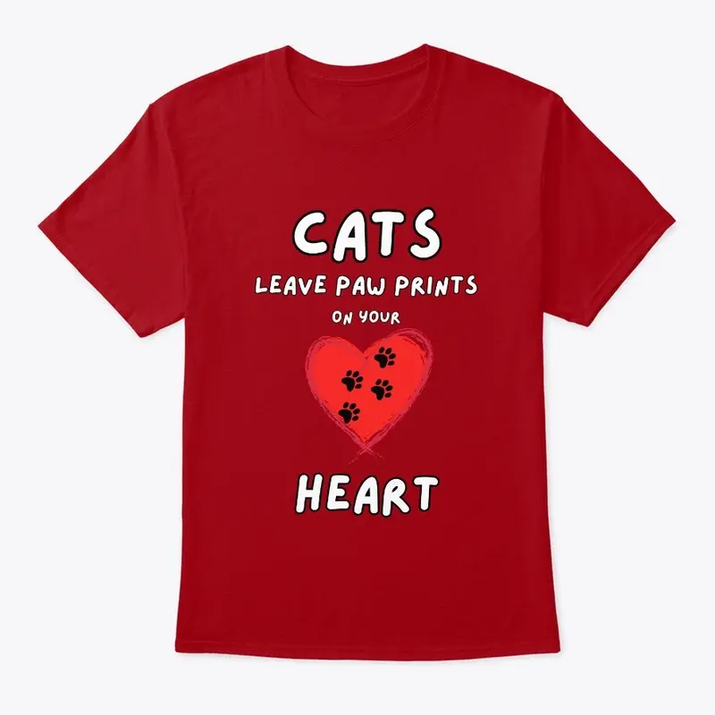 Cats leave paw prints on your heart