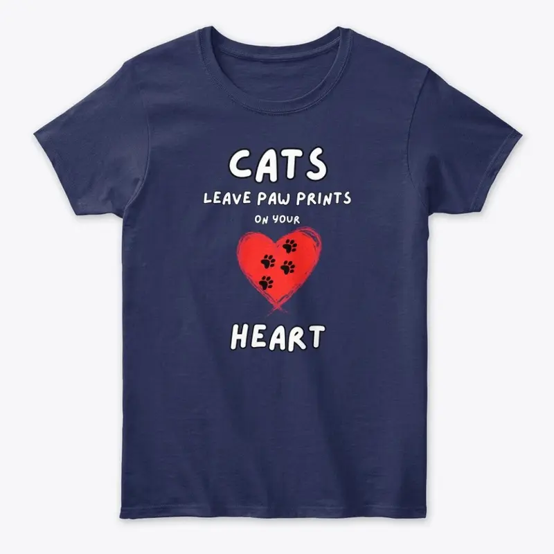 Cats leave paw prints on your heart