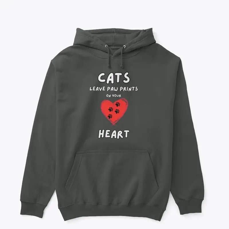 Cats leave paw prints on your heart