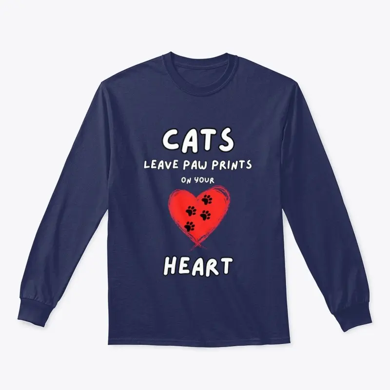 Cats leave paw prints on your heart